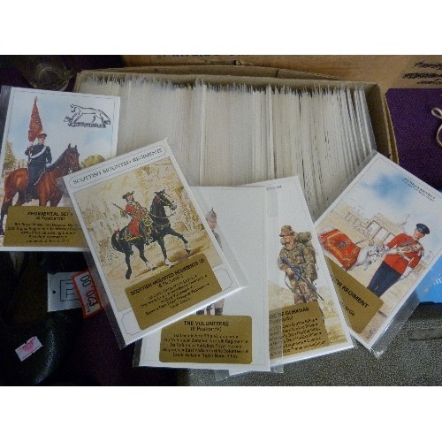 175 - NEW/PACKAGED GEOFF WHITE MILITARY POSTCARDS. 125 X SETS, 6 IN A SET. 5 X DESIGNS.