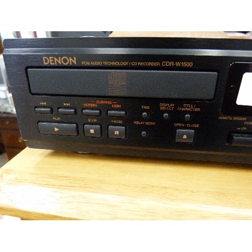 DENON CDRW1500 CD RECORDER.