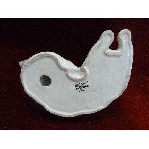 5 - LARGE SYLVAC WHITE CAT ORNAMENT - 20CM