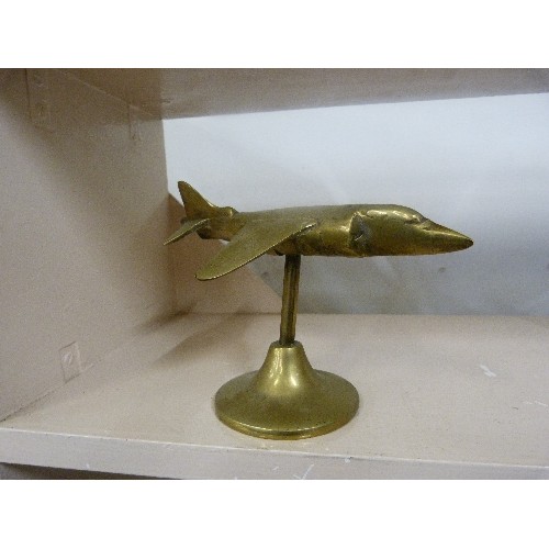 68A - BRASS TRENCH ART PLANE