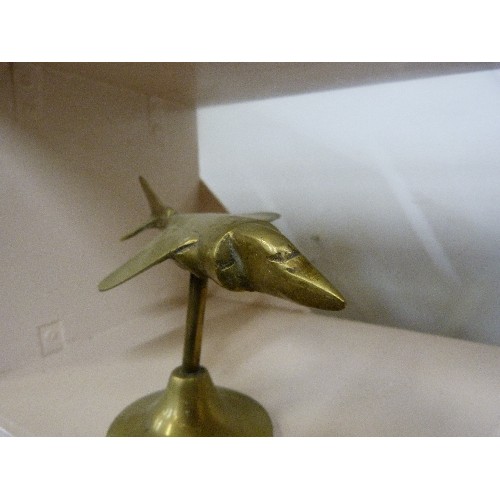 68A - BRASS TRENCH ART PLANE