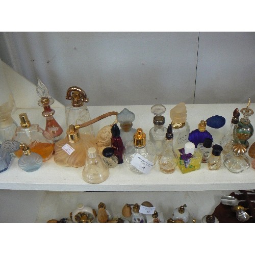 84 - PERFUME BOTTLES. COLLECTION OF 25. INC L'AIR DU TEMP. GIVENCHY. SOME WITH ATOMISERS.