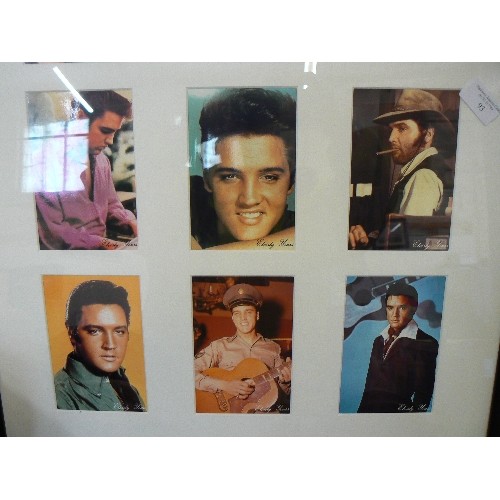 93 - ELVIS PHOTOGRAPHS IN A 9 APERTURE FRAME. MAINLY YOUNG ELVIS IMAGES.