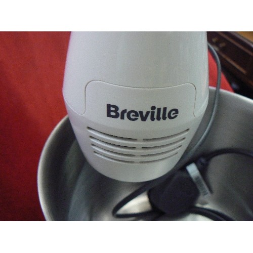 116 - BREVILLE FOOD MIXER WITH STAINLESS STEEL BOWL & ATTACHMENTS. GOOD CONDITION.