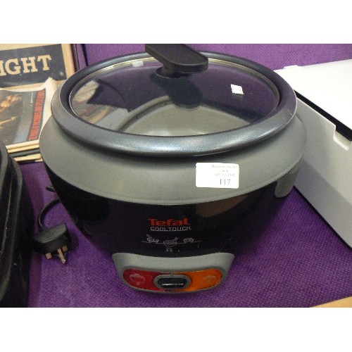 117 - TEFAL COOL-TOUCH RICE COOKER. R12-B. GOOD CONDITION.