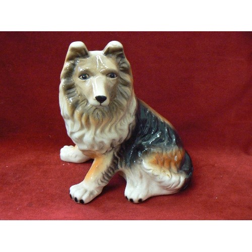 127 - LARGE CERAMIC GERMAN SHEPHERD/ALSATION FIGURE.