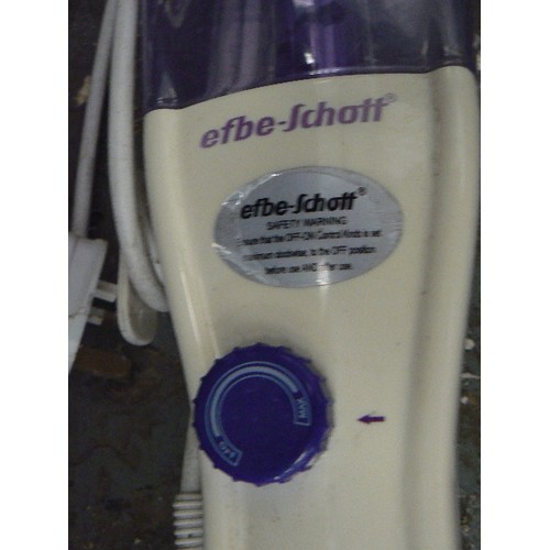 138 - 3 X STEAM MOP/FLOOR CLEANERS. A TOWER, A BUSH, ANS AN EFBE-SCHOTT.