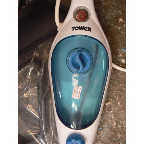 138 - 3 X STEAM MOP/FLOOR CLEANERS. A TOWER, A BUSH, ANS AN EFBE-SCHOTT.