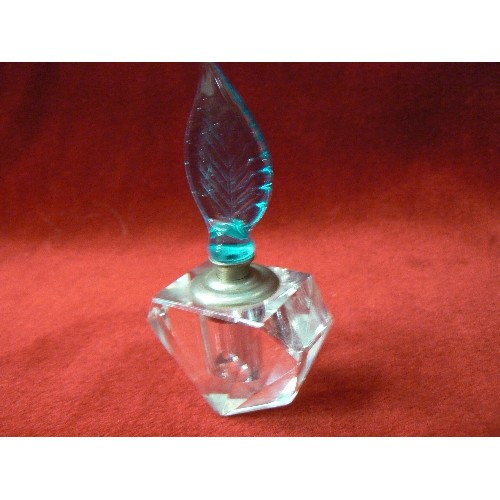 139 - 2 X CUT-GLASS PERFUME BOTTLES.