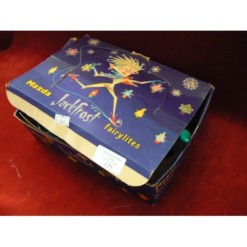 177 - VINTAGE 'JACK FROST' COLOURED FAIRY LIGHTS IN ORIGINAL BOX.