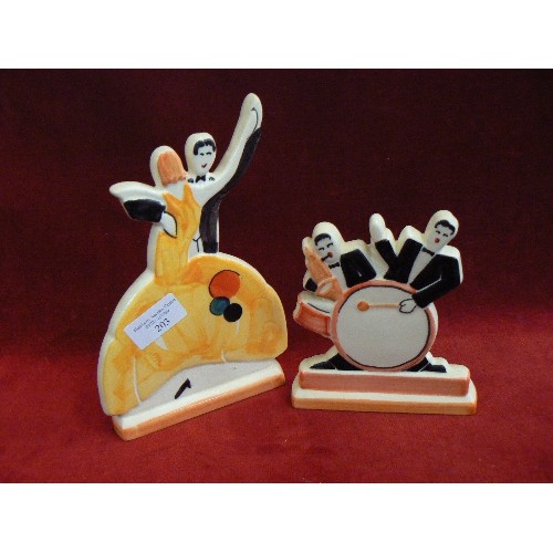 203 - 2 X UNUSUAL HAND-PAINTED BALLROOM DANCING FIGURES. [PAST-TIMES]