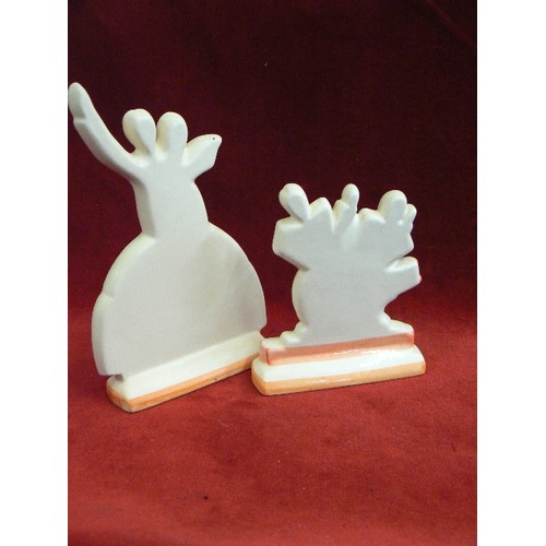 203 - 2 X UNUSUAL HAND-PAINTED BALLROOM DANCING FIGURES. [PAST-TIMES]