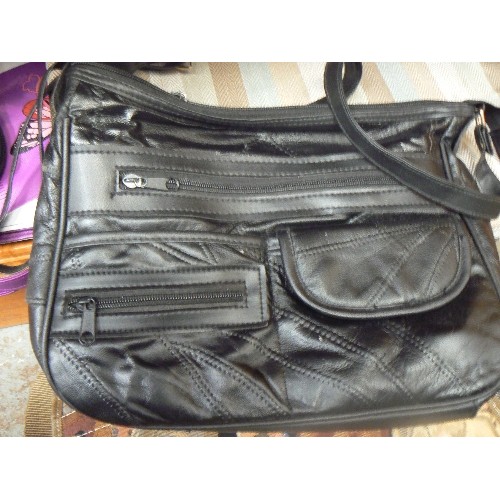 296 - 12 X LADIES BAGS. MIXED STYLES. GOOD CLEAN CONDITION. HANDBAGS, SHOPPERS, POUCHES ETC.