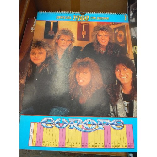 300 - 3 VINTAGE CALENDARS, INC 80'S BAND 'EUROPE 1988' AND 'RAZORLIGHT 2007'