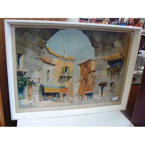 323 - MEDITERRANEAN SCENE 'THE OLD ARCHWAY' PRINT BY D'OYLY JOHN.