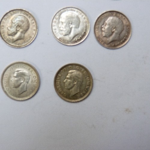 24 - 23 SILVER THREEPENCE COINS 
1822 GEORGE IIII VERY FINE 
1836 WILLIAM IV VERY FINE
1838 VICTORIA VERY... 