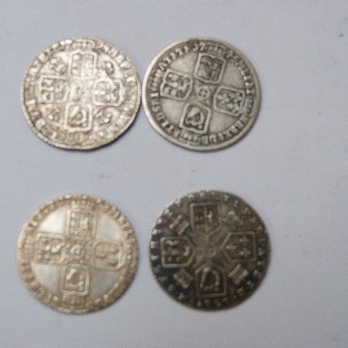 26 - COLLECTION OF 16 EARLY SIXPENCE SILVER COINS
1684 CHARLES II (F)
1694 