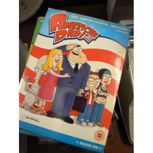 400 - BOX SETS X 6. SOUTH PARK COMPLETE SERIES 3, FAMILY GUY SEASON 3 & 4, AMERICAN DAD, FUTURAMA SEASON 3... 