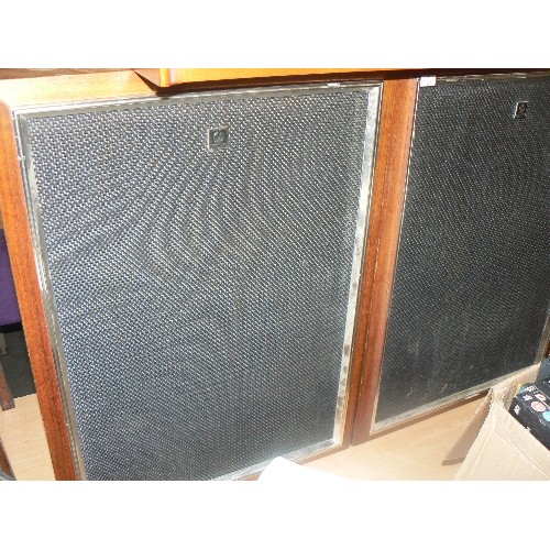 184 - PAIR OF LARGE VINTAGE PIONEER CS-53 SPEAKERS WITH WOODEN  CASING.