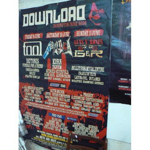 211 - ORIGINAL POSTERS OF GUNS & ROSES. DOWNLOAD FESTIVAL. DONINGTON PARK 2006 LIVE NATION FESTIVAL POSTER... 