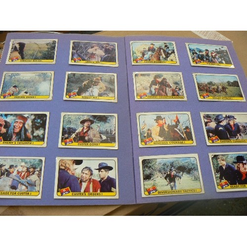 243 - VINTAGE 'CIGARETTE STYLE' CARD SETS. INC TWENTIETH CENTURY FOX 'THE LEGEND OF CUSTER' A.P FILMS 'THU... 