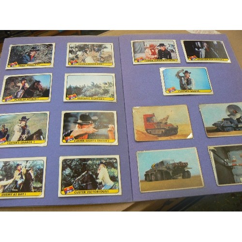 243 - VINTAGE 'CIGARETTE STYLE' CARD SETS. INC TWENTIETH CENTURY FOX 'THE LEGEND OF CUSTER' A.P FILMS 'THU... 