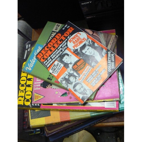 391 - 8 X VINTAGE ROCK/POP RELATED BOOKS. ROCKABILLY LEGENDS, RECORD COLLECTOR 150 & 149. VALENTINE POP SP... 