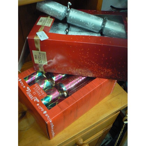 444 - 2 BOXES OF CHRISTMAS CRACKERS