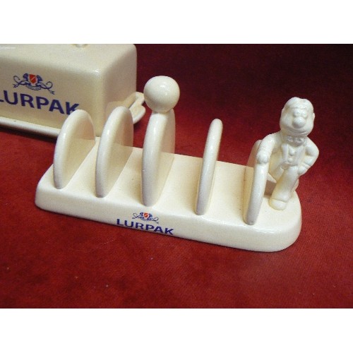 4 - LURPAK BUTTER DISH AND TOAST RACK