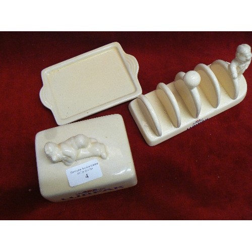 4 - LURPAK BUTTER DISH AND TOAST RACK