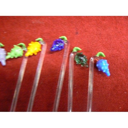 5 - MURANO GLASS DRINKS STIRRERS