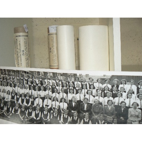 157A - 3 TUBES OF A SCHOOLDAYS SOUVENIR PHOTOGRAPHS - THE GIRLS CENTRAL SCHOOL CAMBRIDGE 1946,1950 AND 1948