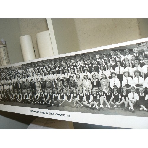 157A - 3 TUBES OF A SCHOOLDAYS SOUVENIR PHOTOGRAPHS - THE GIRLS CENTRAL SCHOOL CAMBRIDGE 1946,1950 AND 1948