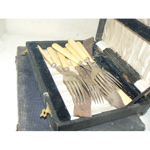 163 - 3 BOXED SETS OF KNIVES AND FORKS