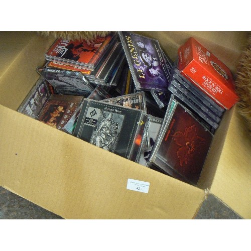 427 - LARGE BOX OF MIXED CD'S. LITTLE RICHARD, MACHINEHEAD, MADBALL, ROCK N ROLL LEGENDS ETC