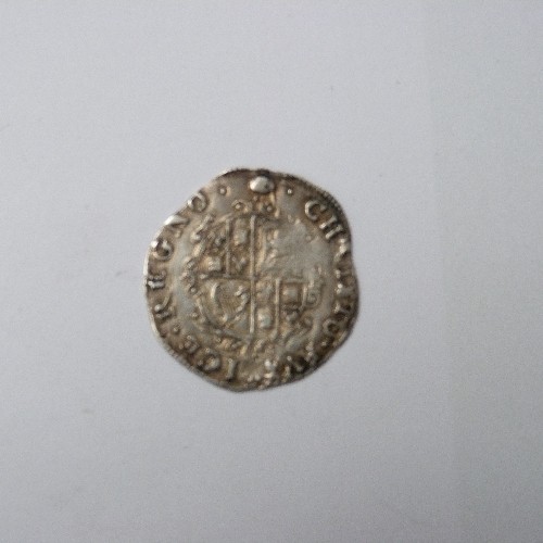 16 - 1636 Charles I (1st) silver hammered sixpence  Aberystwith Mint. coin