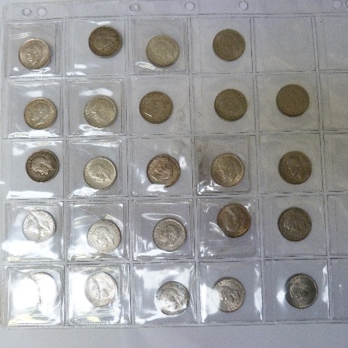 38 - COLLECTION OF 24 ONE SHILLING COINS PART SILVER GEORGE  V.  GEORGE VI.
1911 (V/F)
1914 (V/F)
1916 (V... 