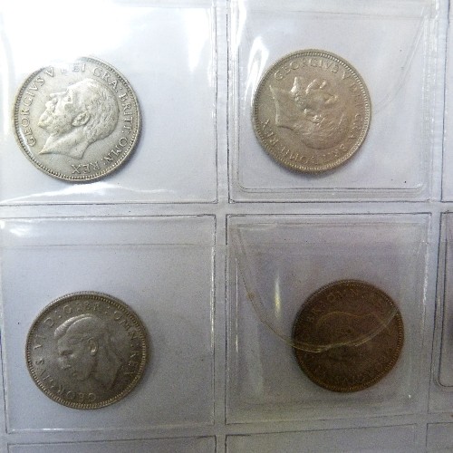 38 - COLLECTION OF 24 ONE SHILLING COINS PART SILVER GEORGE  V.  GEORGE VI.
1911 (V/F)
1914 (V/F)
1916 (V... 