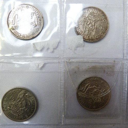 38 - COLLECTION OF 24 ONE SHILLING COINS PART SILVER GEORGE  V.  GEORGE VI.
1911 (V/F)
1914 (V/F)
1916 (V... 