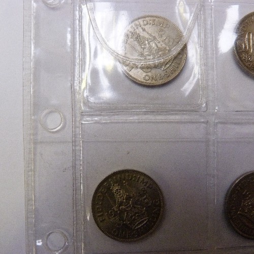 38 - COLLECTION OF 24 ONE SHILLING COINS PART SILVER GEORGE  V.  GEORGE VI.
1911 (V/F)
1914 (V/F)
1916 (V... 