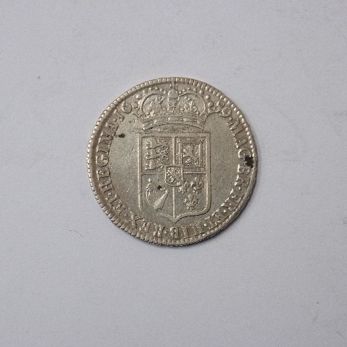 47 - WILLIAM & MARY TYPE 1 (FIRST CROWNED SHIELD) HALF CROWN 1689 - CONDITION F