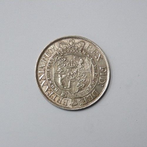 60 - GEORGE III SILVER HALF CROWN SMALL HEAD, 1819, CONDITION - EF