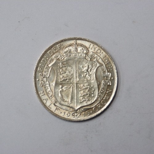 78 - SILVER HALF CROWN 1915 GEORGE V (EF)