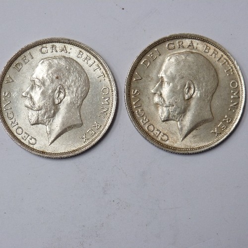 79 - SILVER HALFCROWNS 1914 (EF) & 1916 (VF) GEORGE V