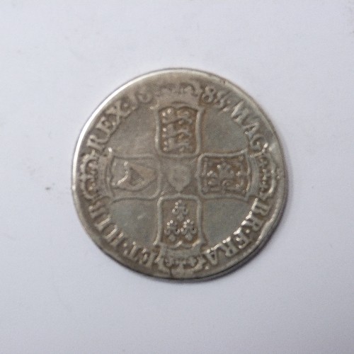 99 - SILVER JAMES II CROWN 1688 (F)