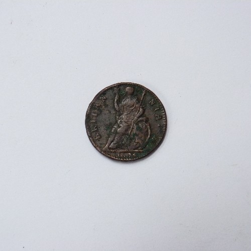 140 - 1675 Charles II Copper Farthing (F)