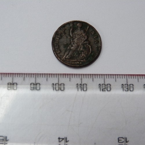 140 - 1675 Charles II Copper Farthing (F)