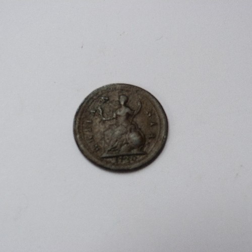 147 - 1720 GEORGE I  Copper Farthing (F)