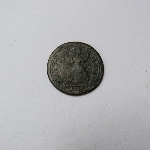 148 - 1719 GEORGE I  Copper Farthing (VG)