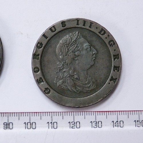 158 - 1797 4 X TWOPENCE (CARTWHEEL) COINS GEORGE III, 2 X F, 2 X VF